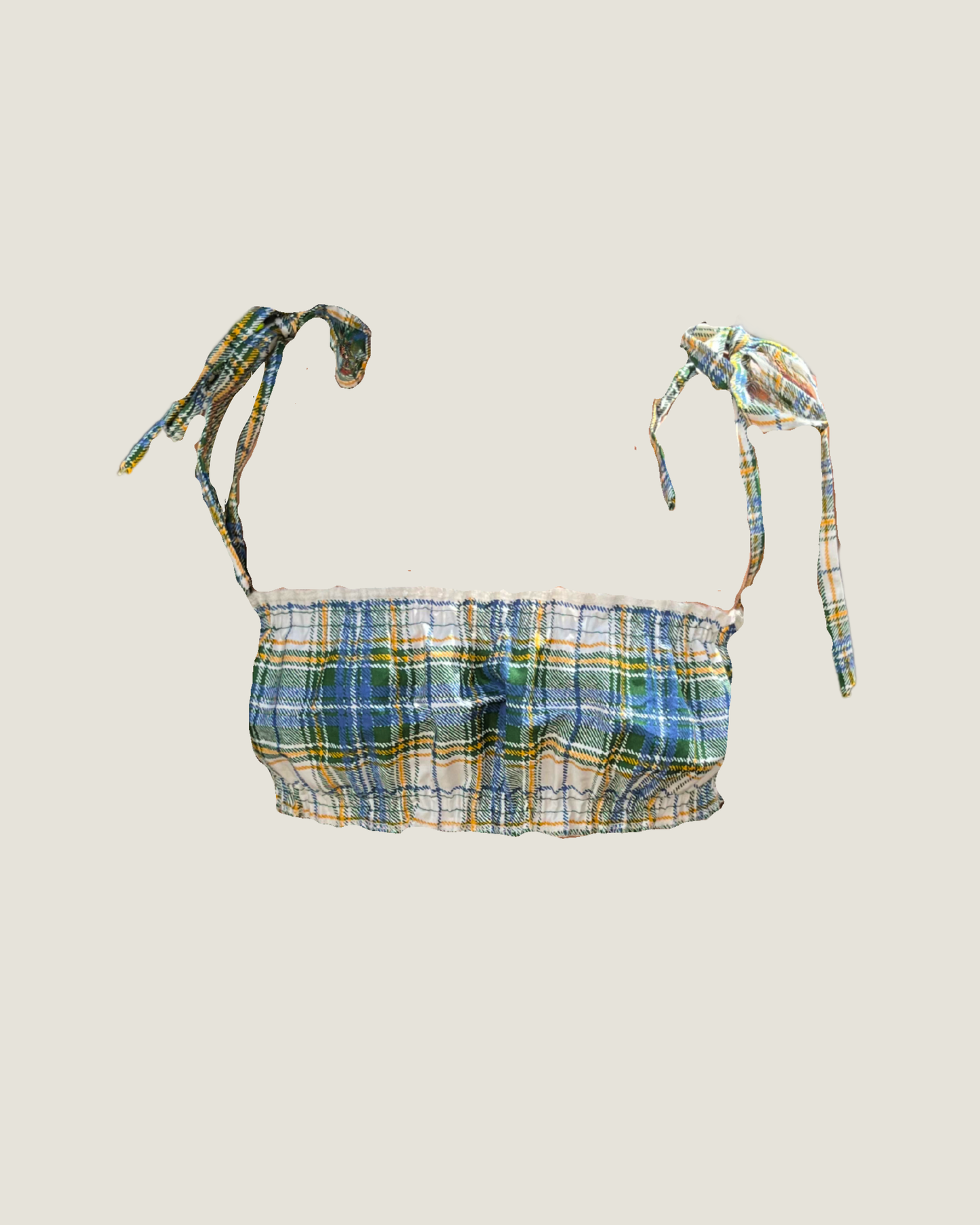 The Bralet - Blue/Green Plaid