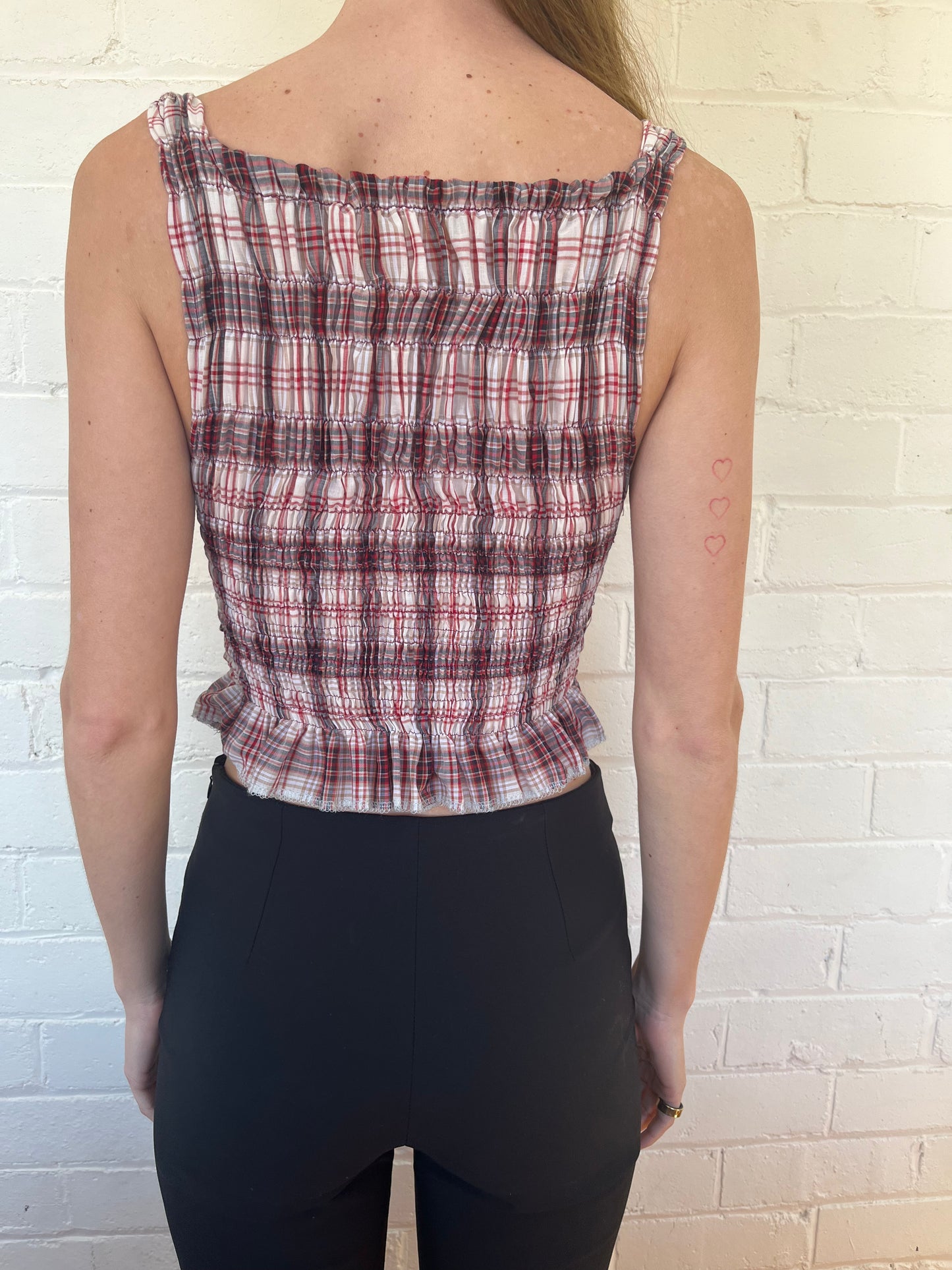 The Top 2.0 - Mulberry Plaid