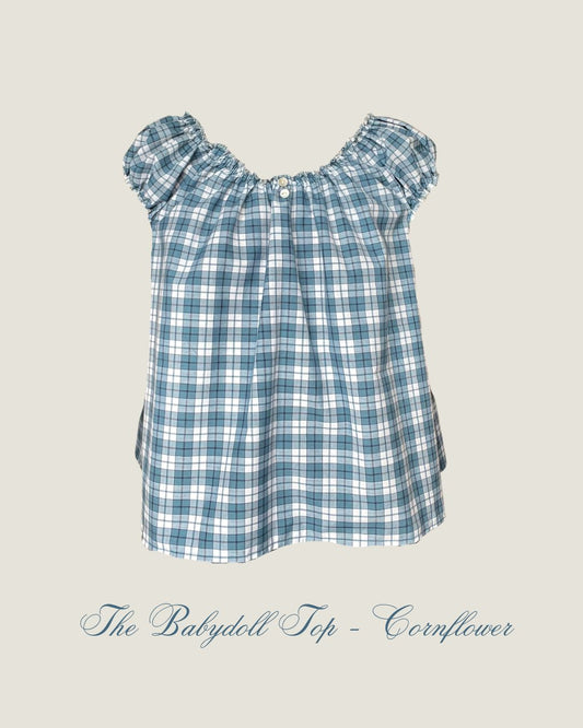 The Babydoll Top - Cornflower