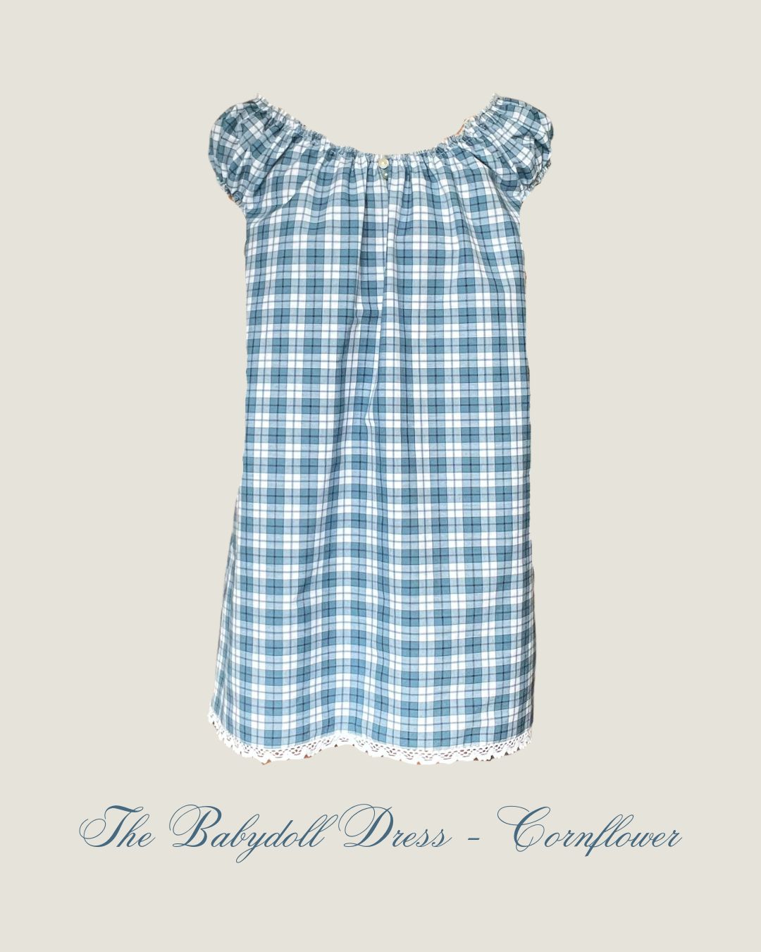 The Babydoll Dress - Cornflower