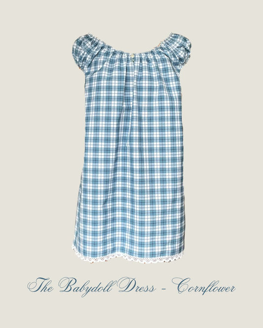 The Babydoll Dress - Cornflower