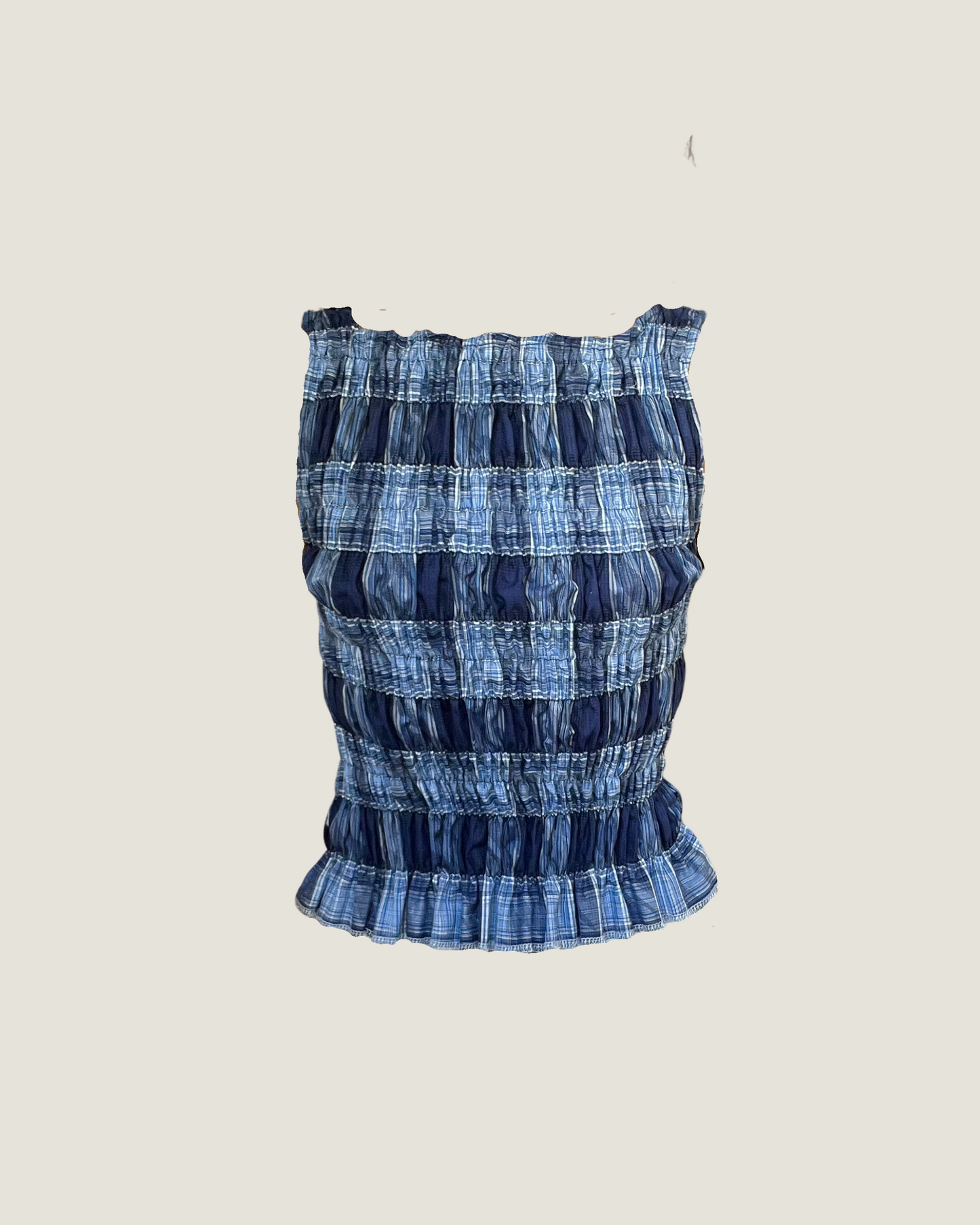 The Top One-Off - Ink Blue Plaid