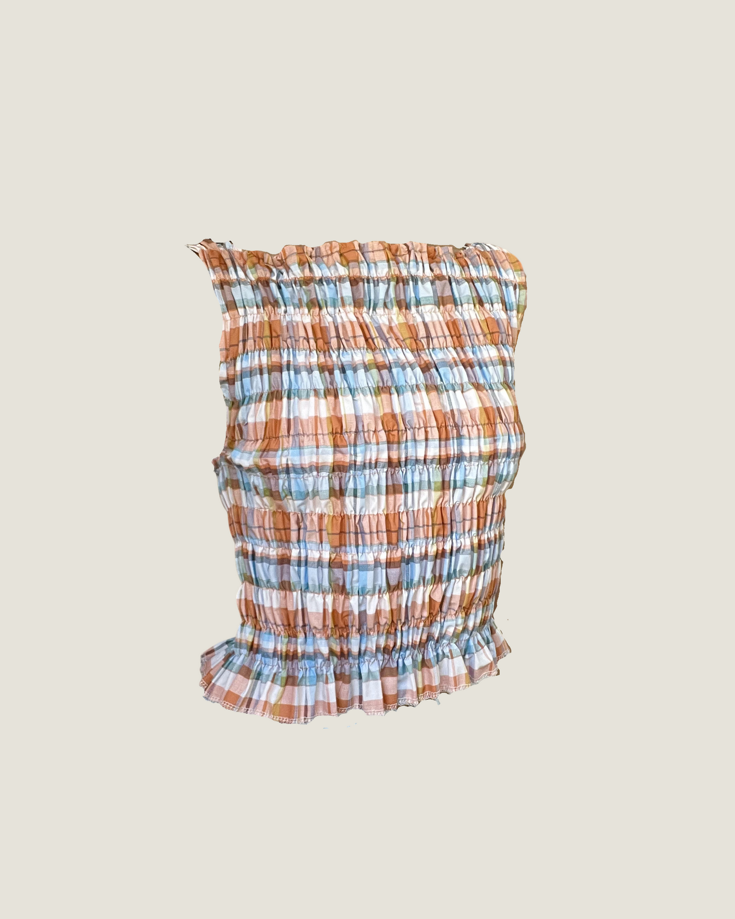 The Top One-Off - Tangerine Plaid