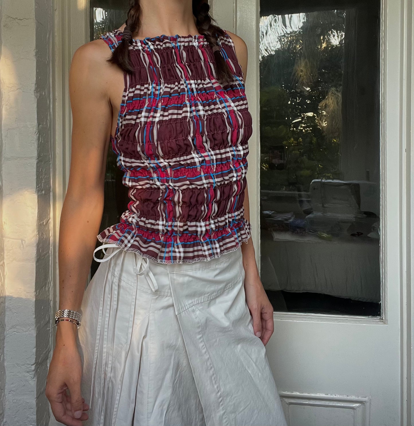 The Top One-Off - Plum Plaid