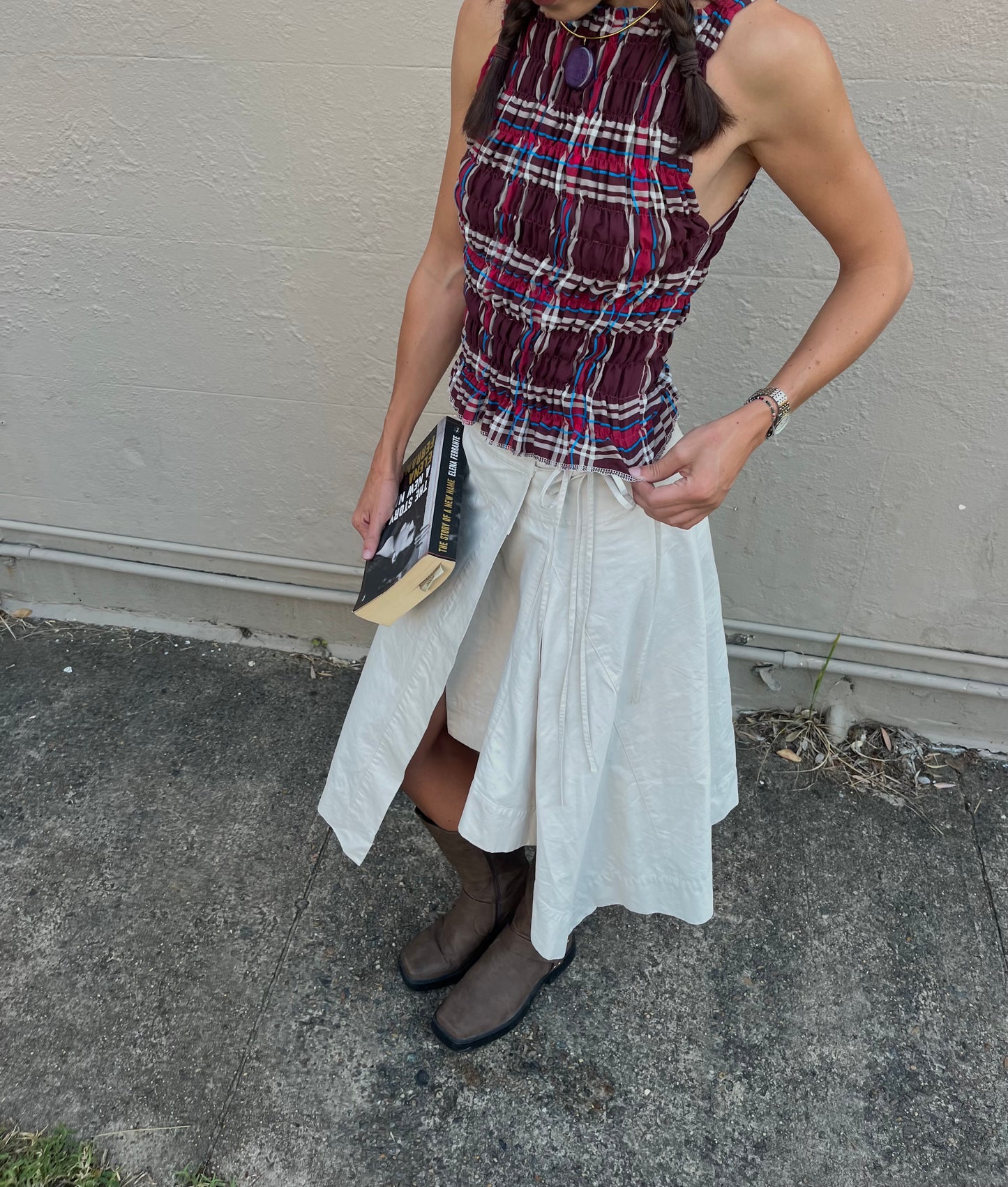 The Top One-Off - Plum Plaid