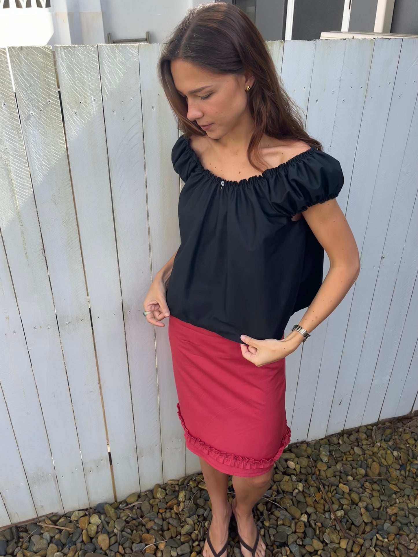 The Babydoll Top - Midnight