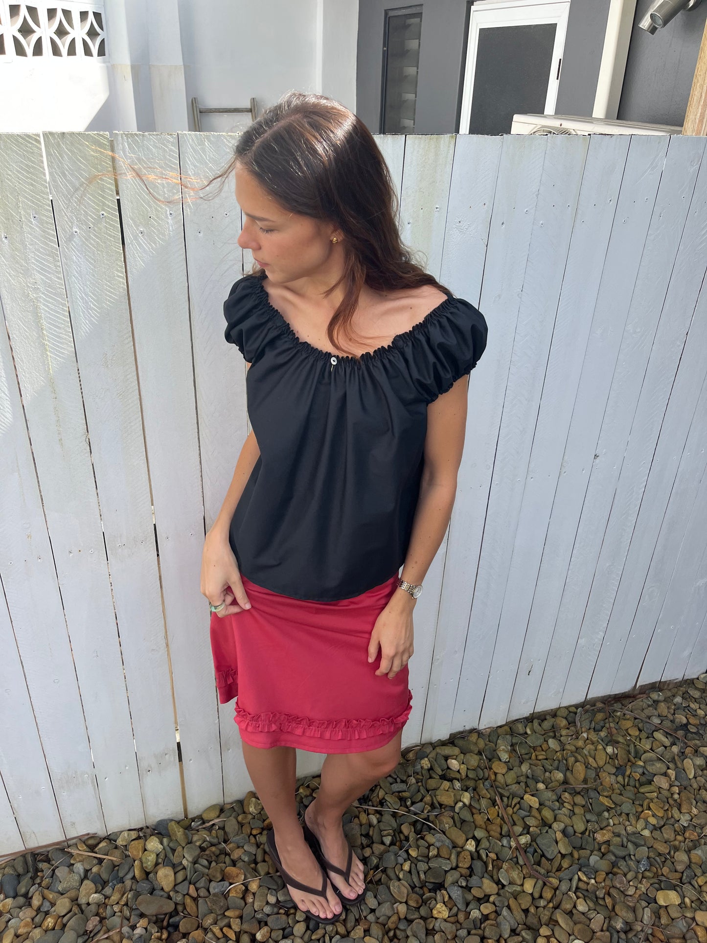 The Babydoll Top - Midnight