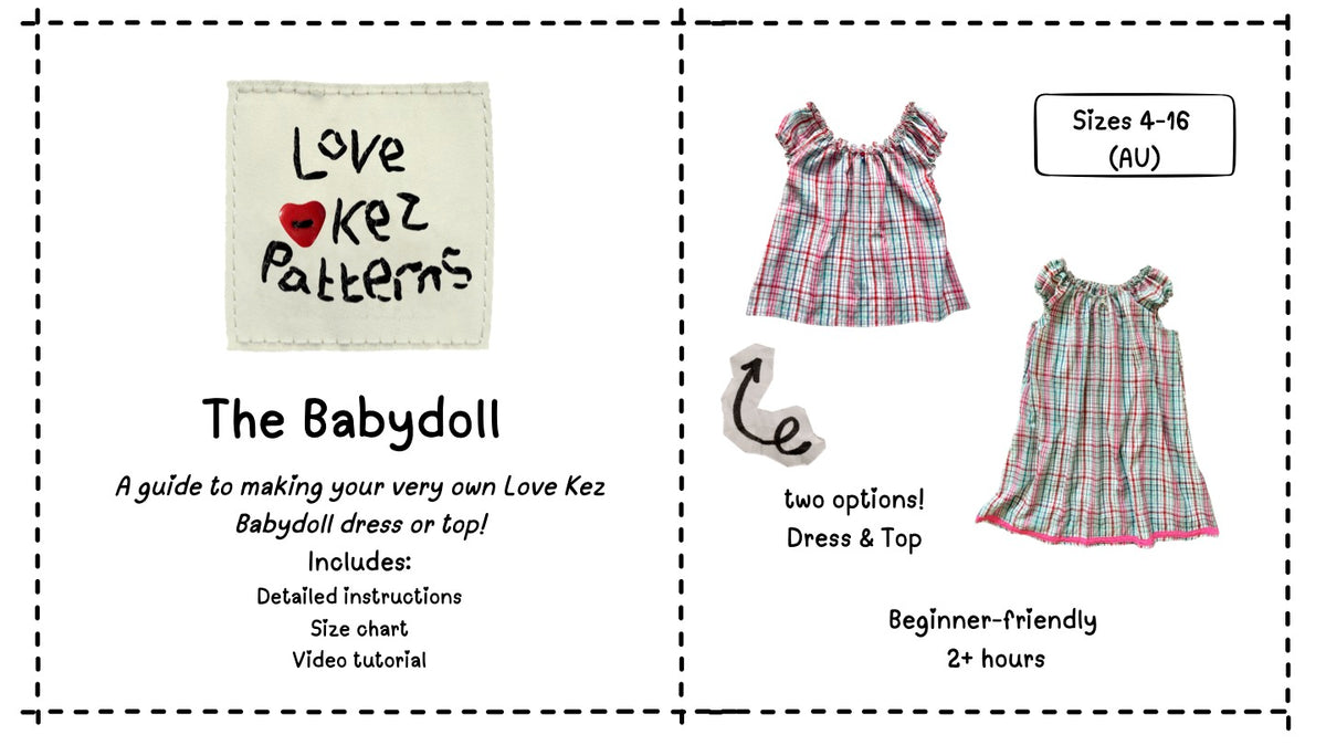 The Babydoll Pattern Kit - Candy Plaid